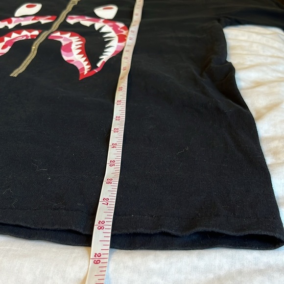 BAPE Black ABC Camo Shark T-Shirt by A Bathing Ape - Picture 9 of 10